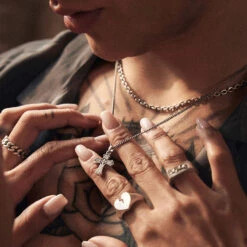 Silver Gothic Cross Necklace -SERGE DENIMES Shop Silver Gothic Cross Necklace