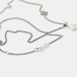 Silver Jewel Necklace -SERGE DENIMES Shop Silver Jewel Necklace White 4