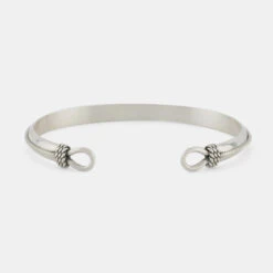 Silver Lasso Cuff 16 Silver Lasso Cuff -SERGE DENIMES Shop Silver Lasso Bangle Grey 4