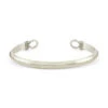 Silver Lasso Cuff 1 Silver Lasso Cuff -SERGE DENIMES Shop Silver Lasso Bangle White 1