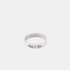 Silver Loyalty Ring 13 Silver Loyalty Ring -SERGE DENIMES Shop Silver Loyalty Ring Product Shot Tilt Grey