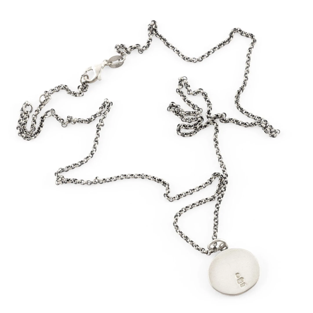 Silver Minimal Hallmark Necklace 4 Silver Minimal Hallmark Necklace - Image 2