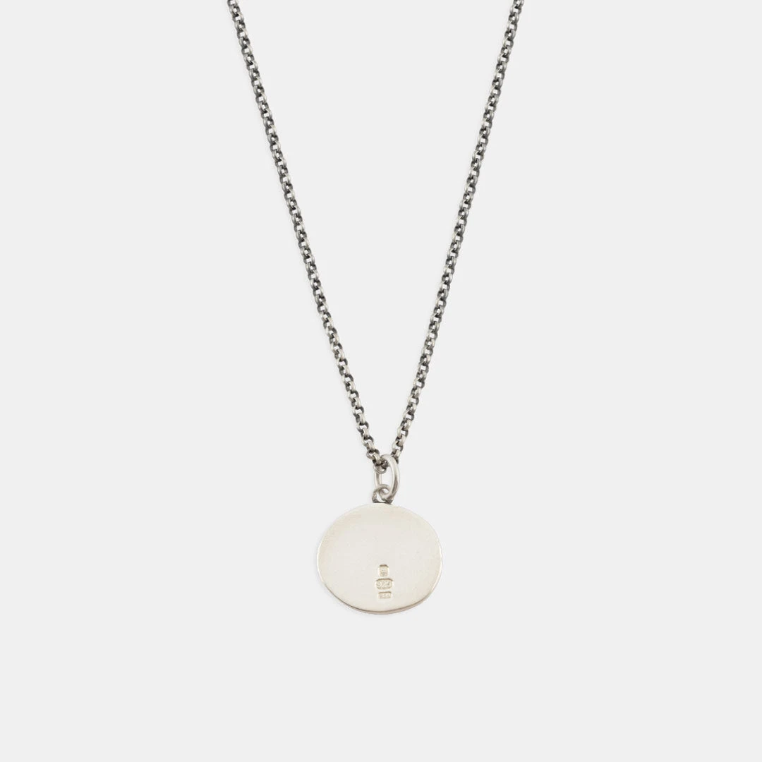 Silver Minimal Hallmark Necklace 5 Silver Minimal Hallmark Necklace - Image 3