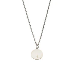 Silver Minimal Hallmark Necklace