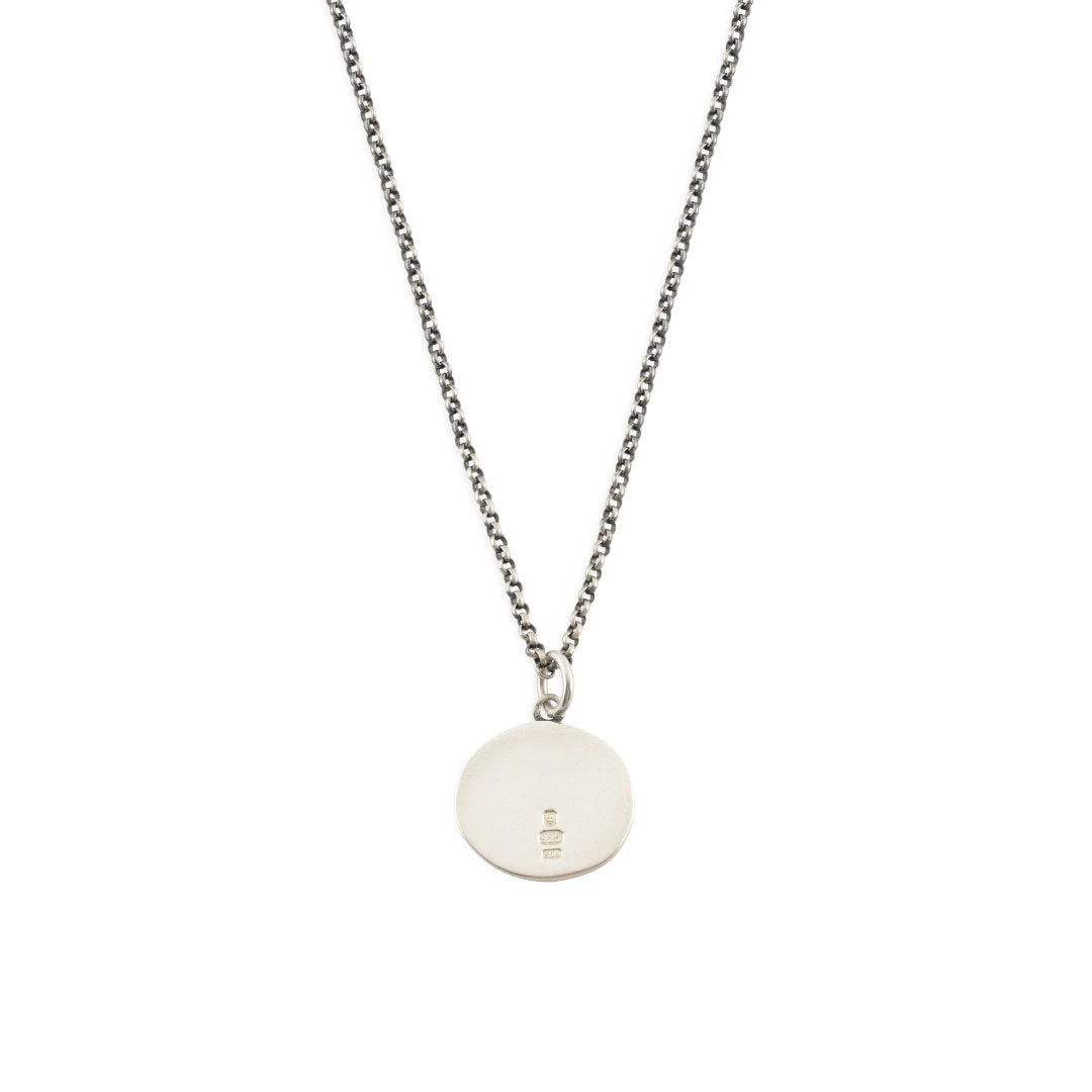 Silver Minimal Hallmark Necklace 3 Silver Minimal Hallmark Necklace