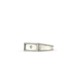 SERGE DENIMES Shop 32 SERGE DENIMES Shop -SERGE DENIMES Shop Silver Moonlight Ring White 2