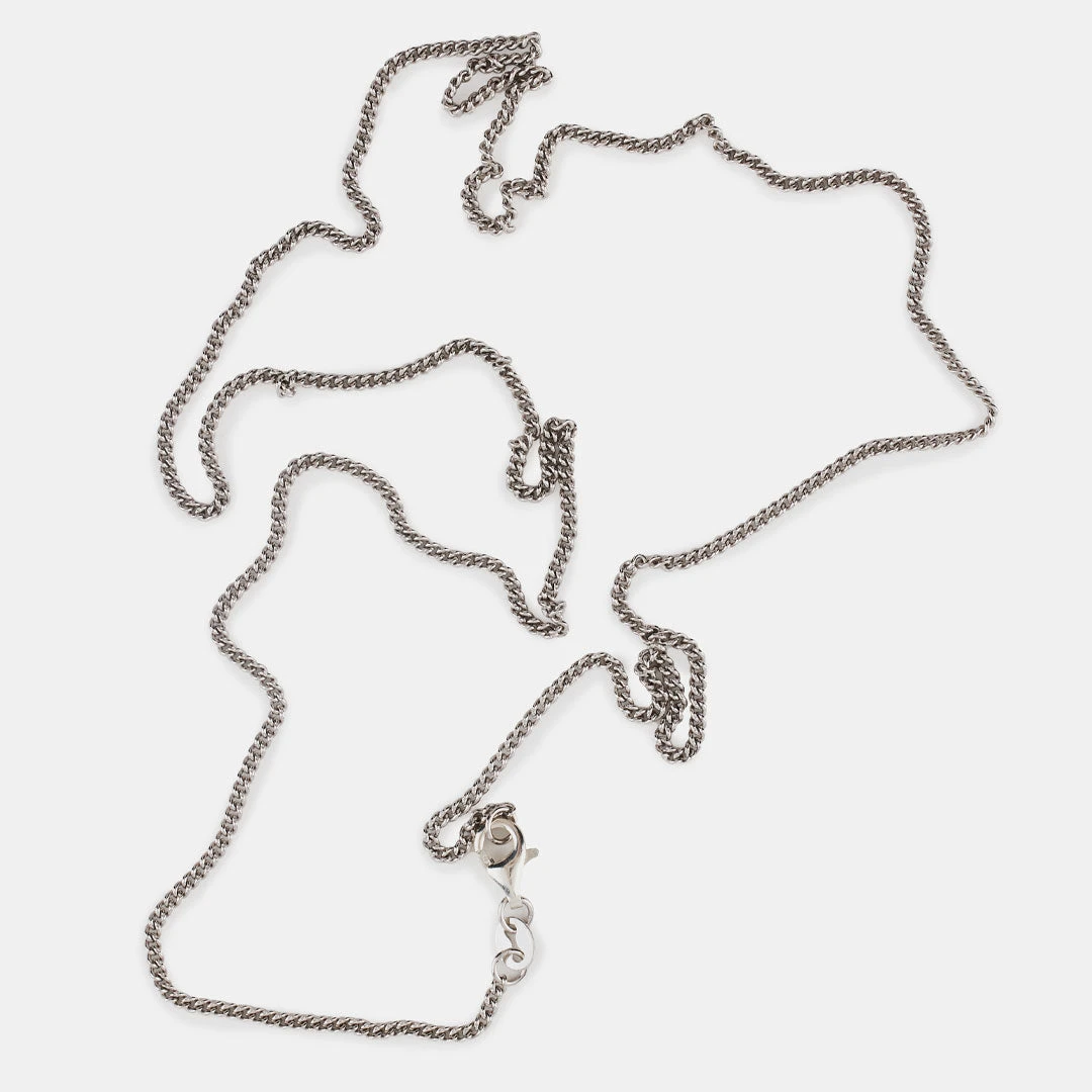 Silver 1.5mm Curb Chain 6 Silver 1.5mm Curb Chain - Image 4