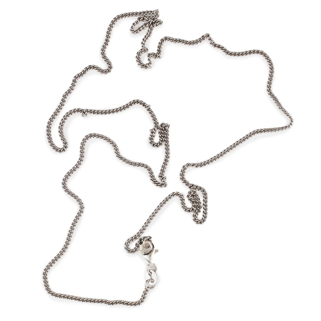 Silver 1.5mm Curb Chain 4 Silver 1.5mm Curb Chain - Image 2