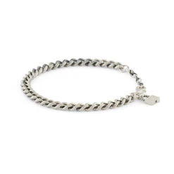 Silver Padlock Bracelet