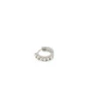 Silver Pearl Hoop Earring -SERGE DENIMES Shop Silver Pearl Hoop Earring White 1
