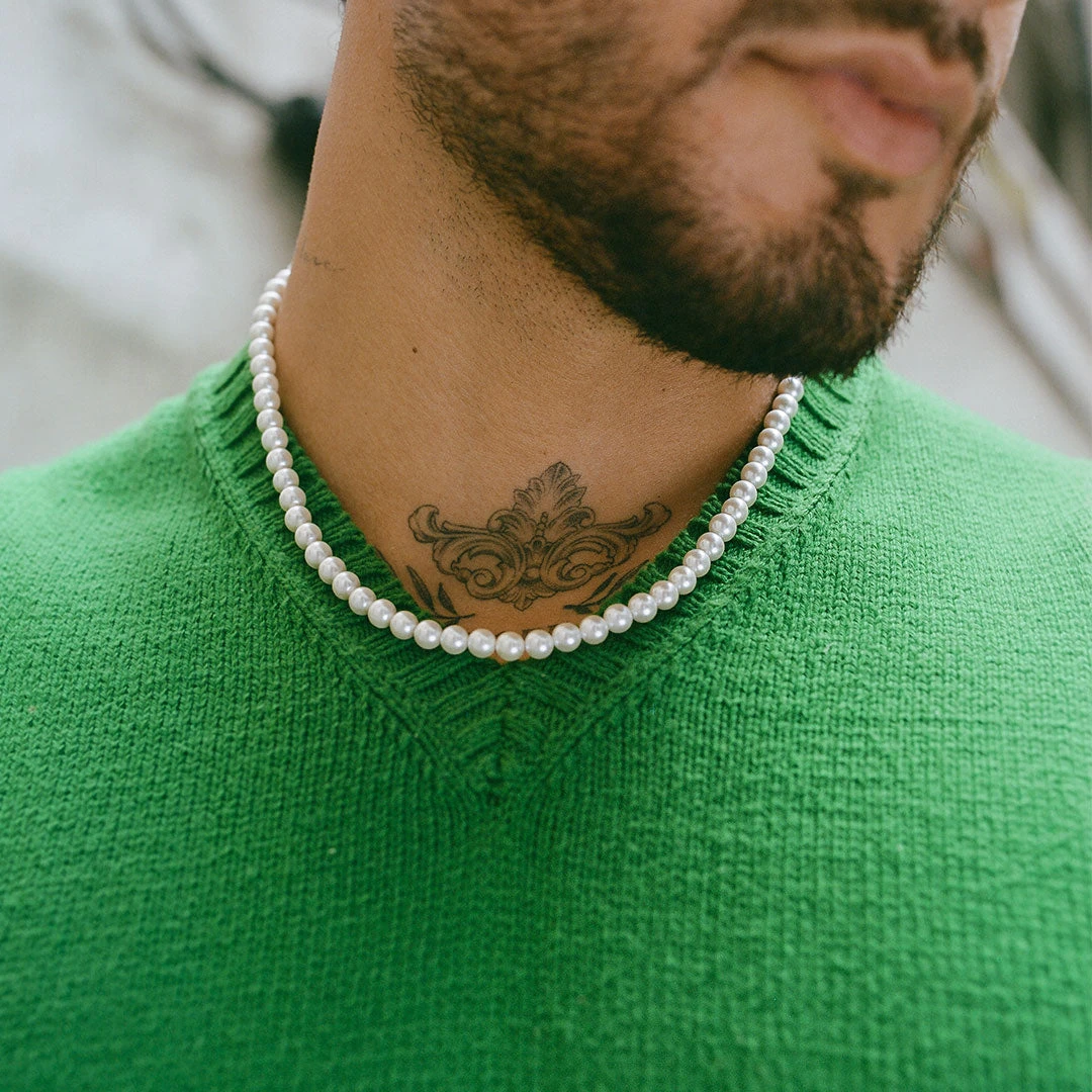 Silver Pearl Necklace 9 Silver Pearl Necklace - Image 7