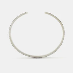 Silver Pergola Cuff -SERGE DENIMES Shop Silver Pergola Bangle Grey 4