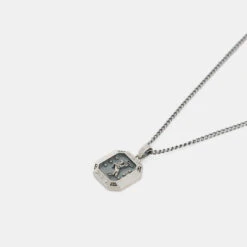 Silver Rodeo Necklace 14 Silver Rodeo Necklace -SERGE DENIMES Shop Silver Rodeo Necklace Product Shot 2 Grey