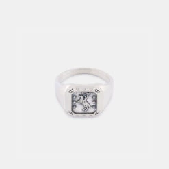 Silver Rodeo Ring -SERGE DENIMES Shop Silver Rodeo Ring Product Shot Tilt Grey