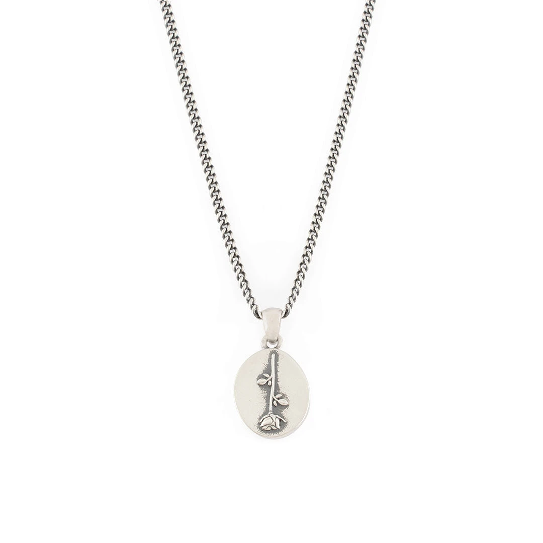 Silver Rose Necklace 3 Silver Rose Necklace