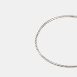 Silver Rounded Snake Chain Bracelet 14 Silver Rounded Snake Chain Bracelet -SERGE DENIMES Shop Silver Rounded Snake Chain Bracelet Grey 4