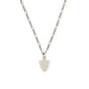 Silver Shield Necklace 2 Silver Shield Necklace -SERGE DENIMES Shop Silver Shield Necklace White 1