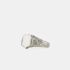 Silver Shield Ring -SERGE DENIMES Shop Silver Shield Ring White 2 afe8a5f0 bb7a 476d 88df 0a9a4cd2172b