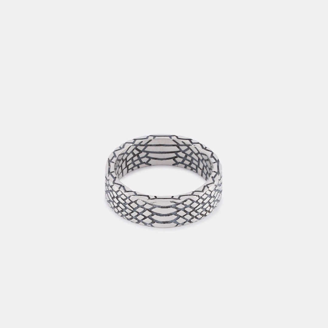Silver Snake Skin Ring 5 Silver Snake Skin Ring - Image 3