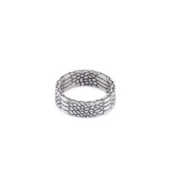 Silver Snake Skin Ring