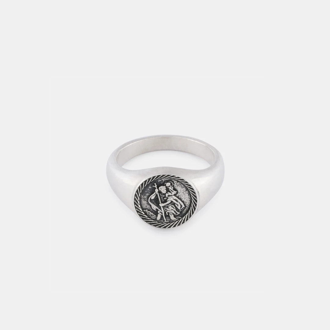 Silver St Christopher Ring 5 Silver St Christopher Ring - Image 3