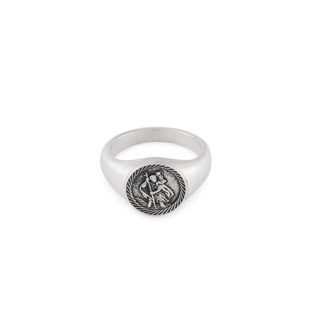 Silver St Christopher Ring 3 Silver St Christopher Ring