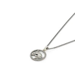 SERGE DENIMES Shop 7 SERGE DENIMES Shop -SERGE DENIMES Shop Silver Stallion Necklace White 2 1