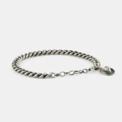 Silver Stetson Bracelet -SERGE DENIMES Shop Silver Stetson Bracelet Grey 1