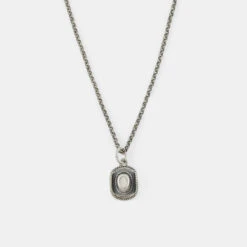 Silver Stetson Necklace 12 Silver Stetson Necklace -SERGE DENIMES Shop Silver Stetson Necklace Grey 1