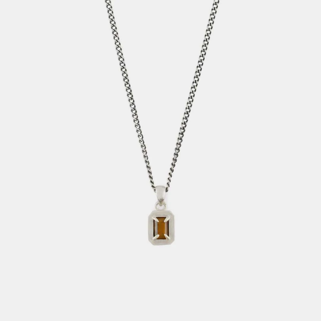 Silver Tigers Eye Blush Necklace 5 Silver Tigers Eye Blush Necklace - Image 3