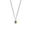 Silver Tigers Eye Blush Necklace -SERGE DENIMES Shop Silver Tigers Eye Necklace Product Shot 1 White