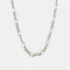 Silver Track Chain Necklace -SERGE DENIMES Shop Silver Track Chain Product Shot 2 Grey