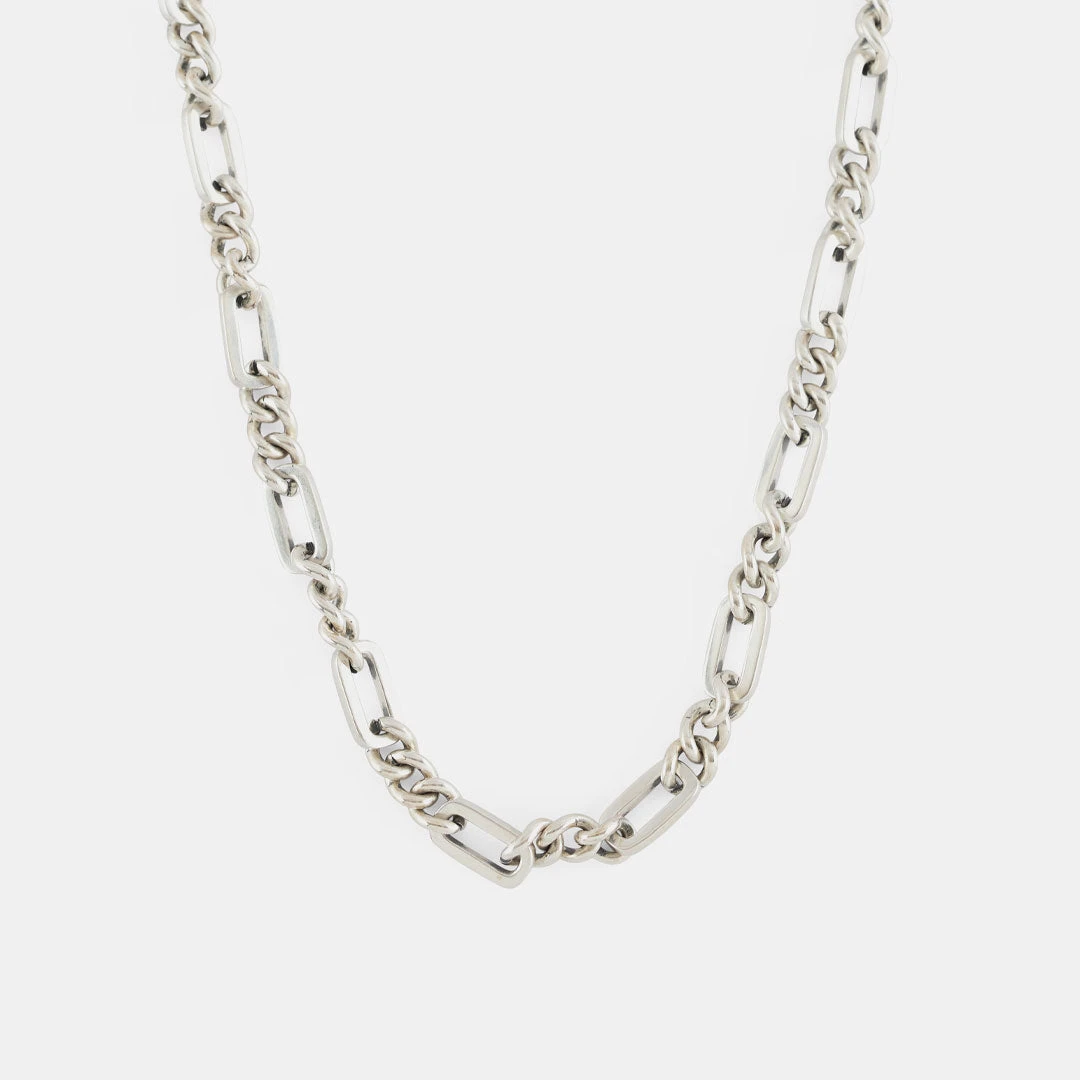 Silver Track Chain Necklace 3 Silver Track Chain Necklace