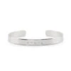 Silver Traditional Hallmark Cuff 2 Silver Traditional Hallmark Cuff -SERGE DENIMES Shop Silver Traditional Hallmark Bangle Product Shot White