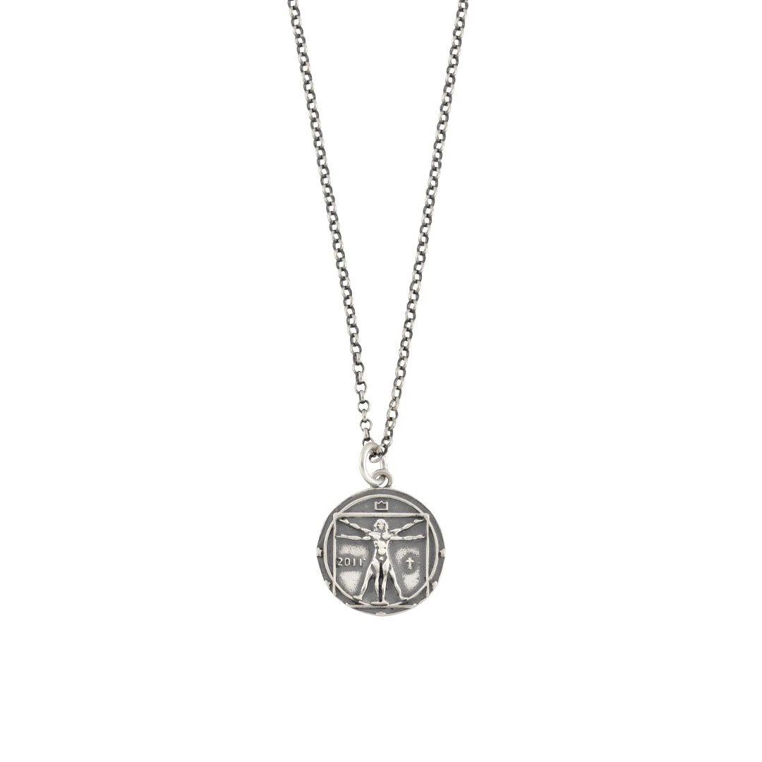 Silver Vitruvian Necklace 3 Silver Vitruvian Necklace