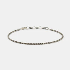 Silver Wheat Chain Bracelet 11 Silver Wheat Chain Bracelet -SERGE DENIMES Shop Silver Wheat Bracelet Grey 1