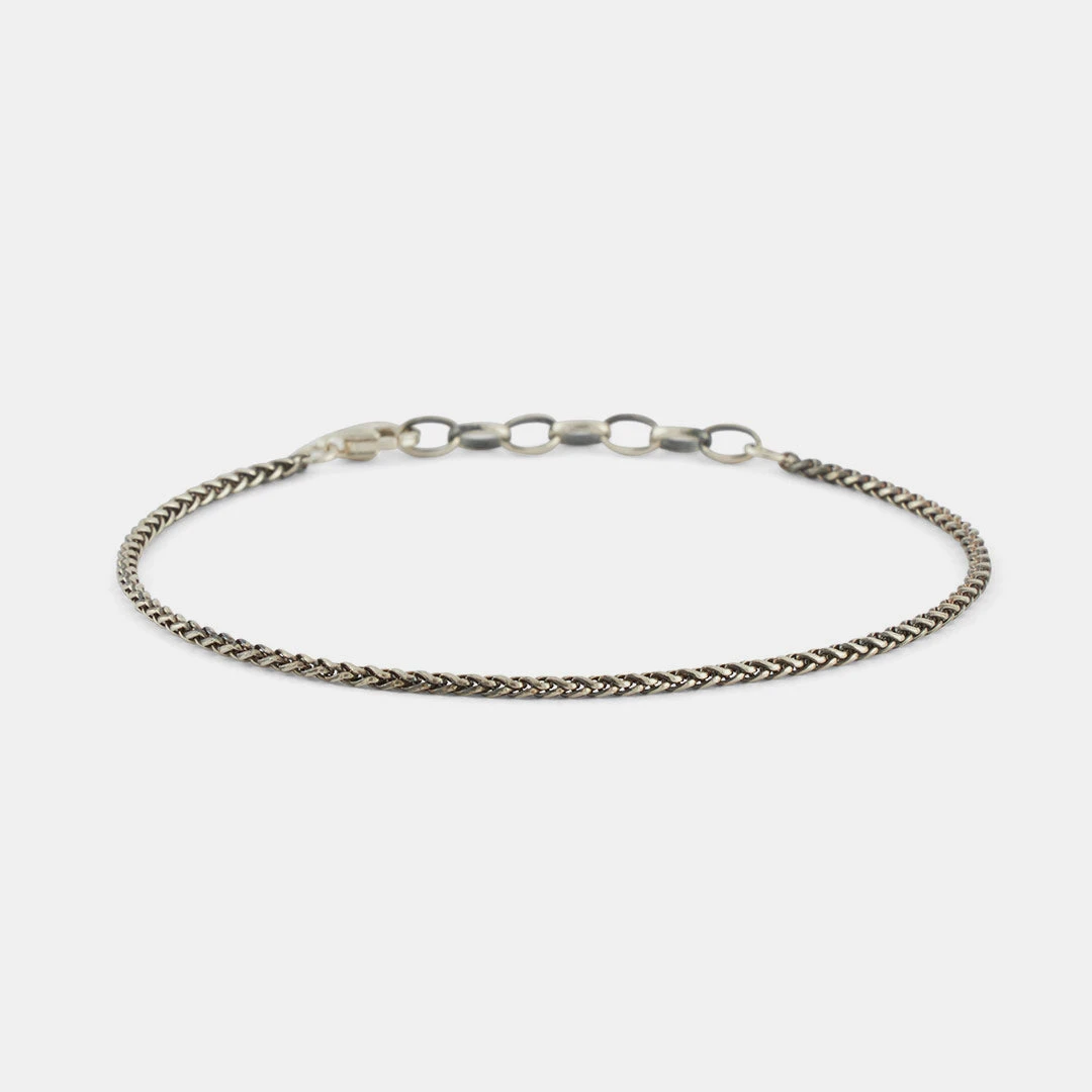 Silver Wheat Chain Bracelet 5 Silver Wheat Chain Bracelet - Image 3