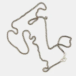 Silver Wheat Chain 14 Silver Wheat Chain -SERGE DENIMES Shop Silver Wheat Chain Grey 3