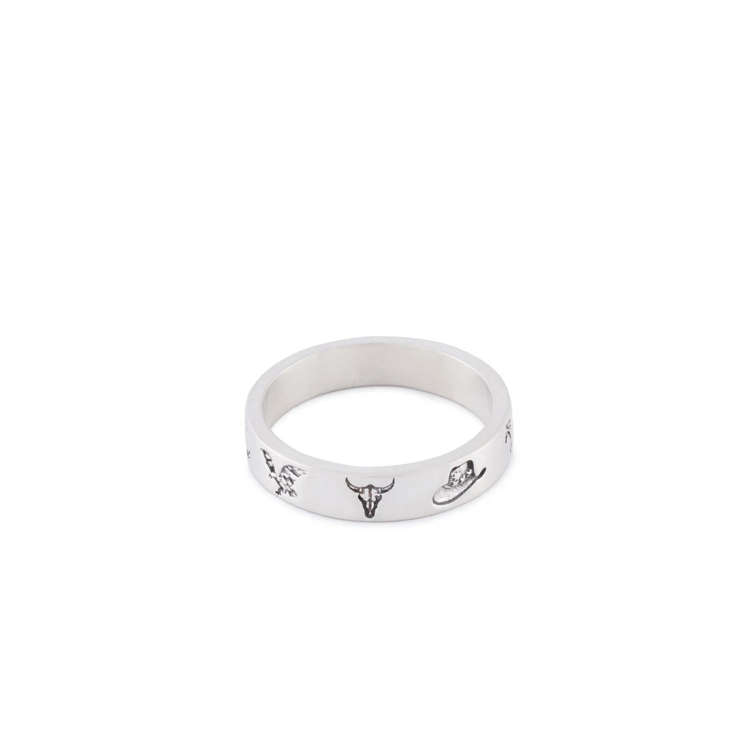 Silver Wild West Ring 3 Silver Wild West Ring